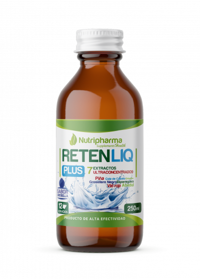 RETENLIQ PLUS | 25 servicios | Contra la Retención de Líquidos, Edemas y Piernas Cansadas