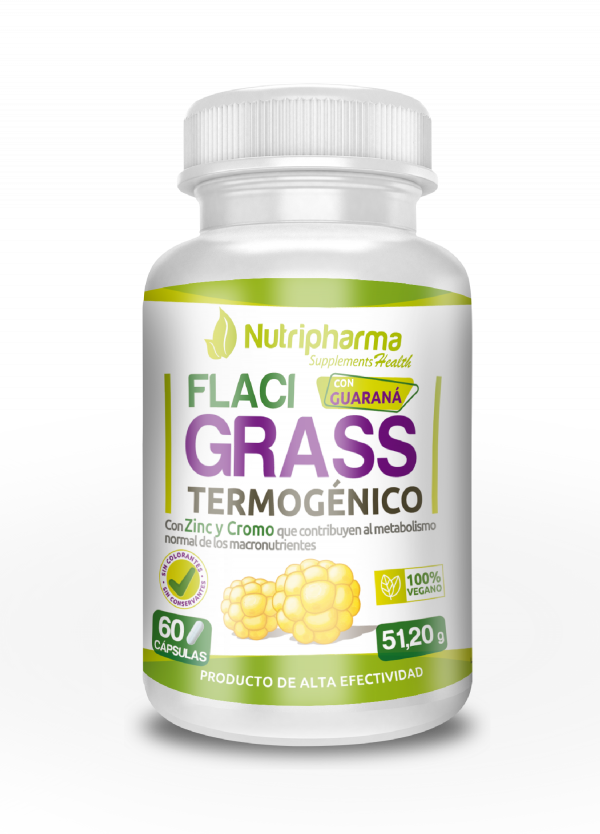 FLACIGRASS | 30 días | Potente Termogénico Que Elimina La Flacidez y La Grasa Rebelde