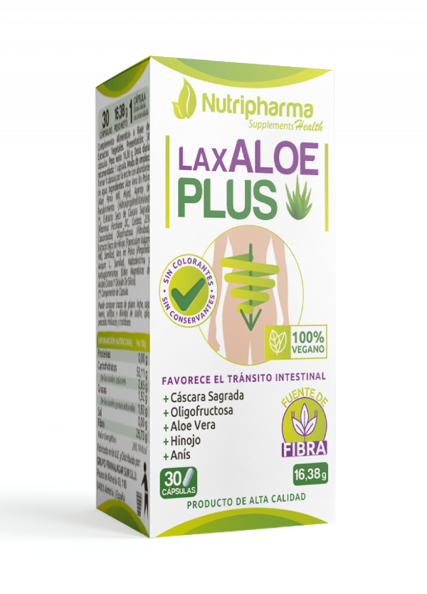 LAXALOE PLUS | 30 días | Combate el Estreñimiento de la Forma Más Natural y Efectiva