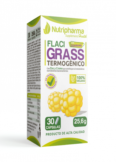 FLACIGRASS | 15 días | Potente Termogénico Que Elimina La Flacidez y La Grasa Rebelde