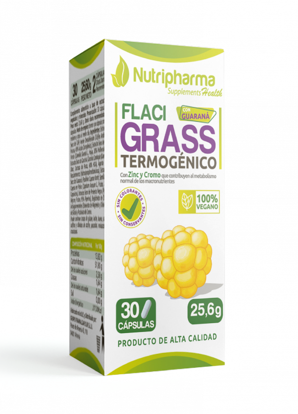 FLACIGRASS | 15 días | Potente Termogénico Que Elimina La Flacidez y La Grasa Rebelde