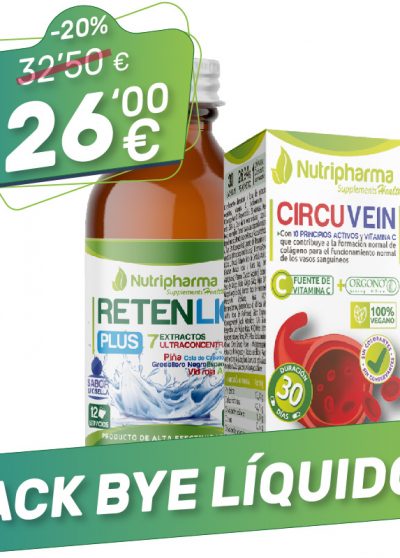 Pack BYE Líquidos | Retención de líquidos, Hinchazón, Varices