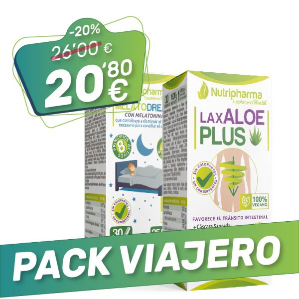 Pack Viajero | Combate los dos enemigos principales de los más aventureros: El Insomnio y el Estreñimiento