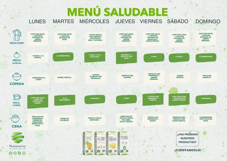 menú saludable enero