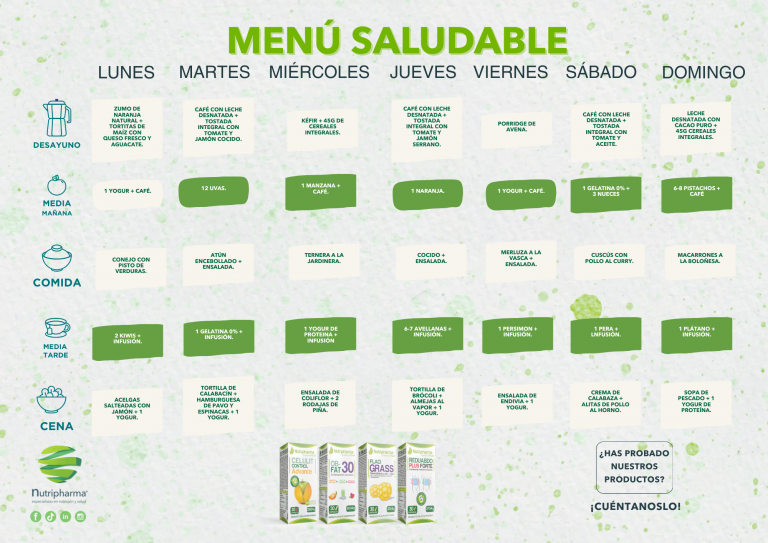 menú saludable